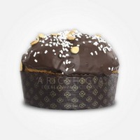 photo A' Ricchigia - Homemade Panettone Covered with Chocolate and Grain Almonds - 750 gr 1